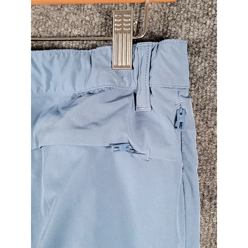 Fabletics Slim Fit Performance Trouser Pants Mens 30x27 Blue Zipper Pockets Gym